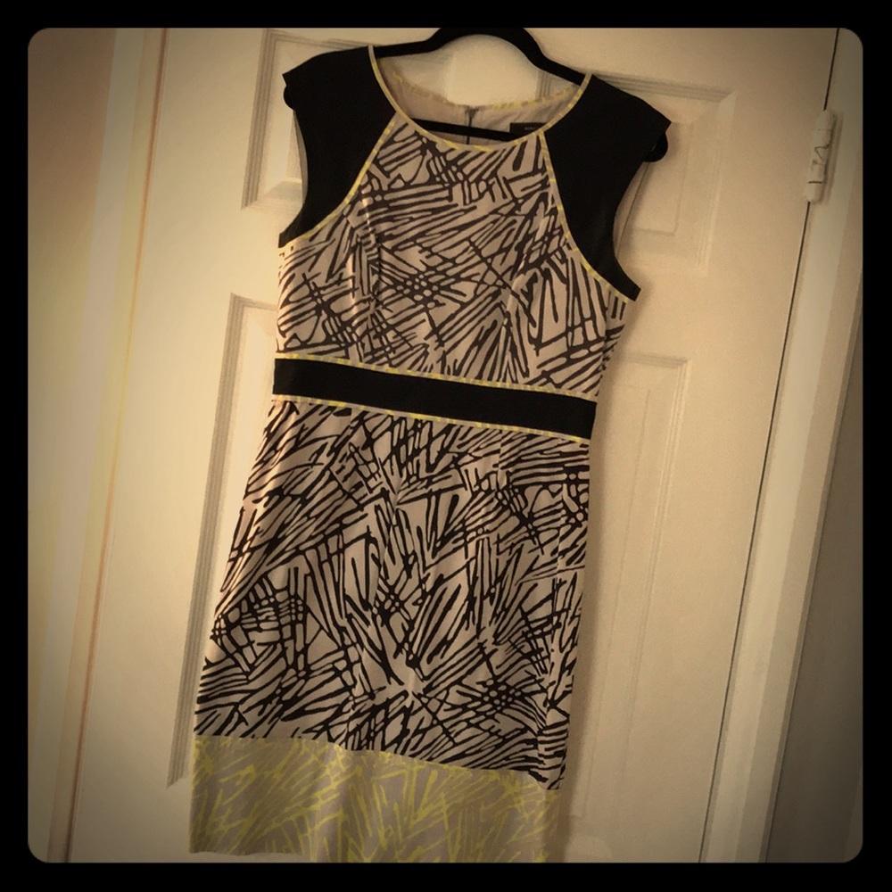 Fun Print Lined BCBG Dress